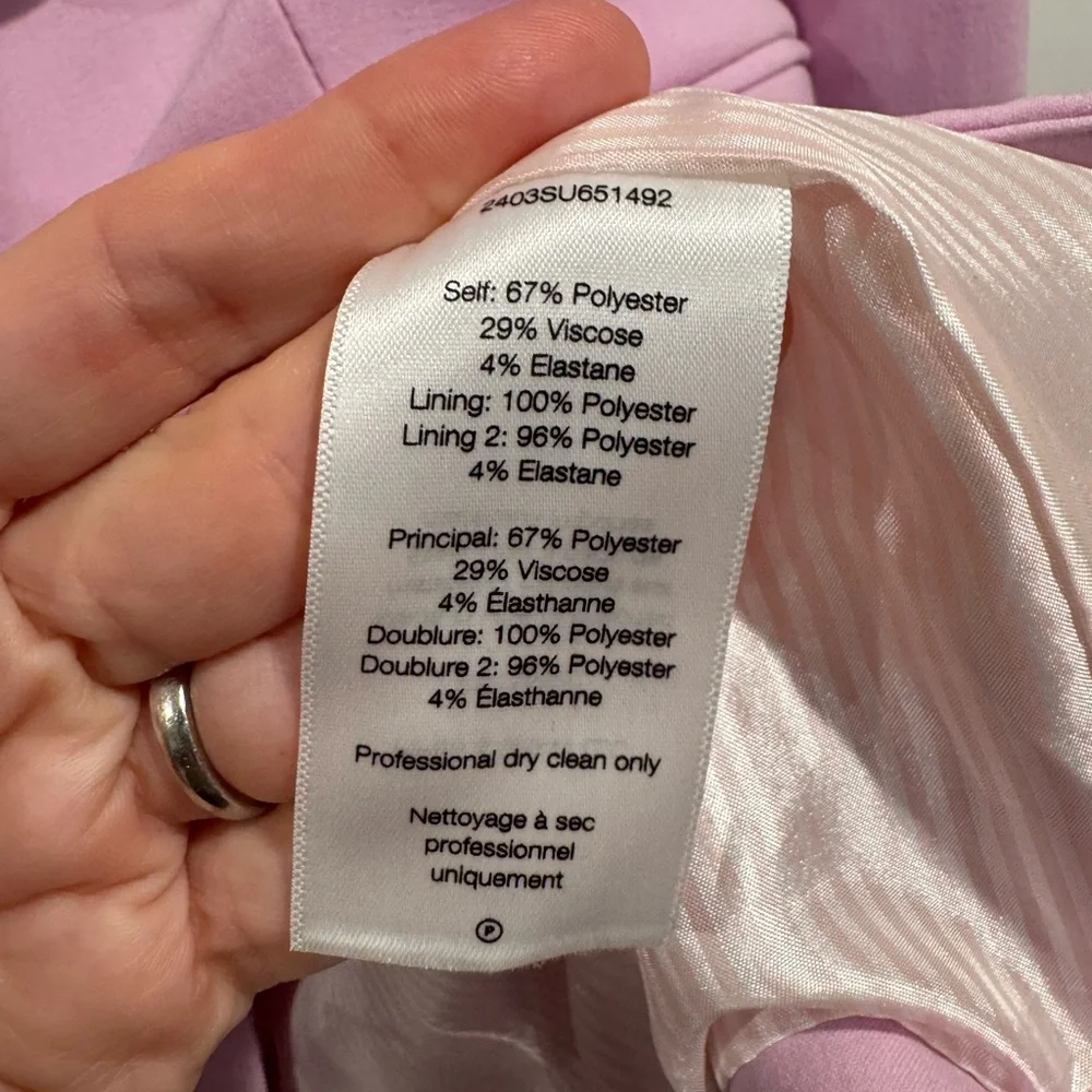 Veronica Beard purple Miller Dickey blazer in pale orchid - Picture 10 of 14